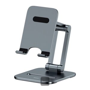 Baseus Desktop Biaxial Foldable Metal Stand (for Phones) — Baseus — Support de bureau — Gris